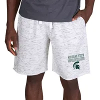 Concepts Sport Men's Michigan State Spartans White Alley Fleece Shorts