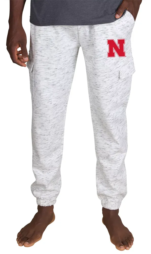 Dick's Sporting Goods Concepts Sport Men's Nebraska Cornhuskers White Alley  Fleece Pants