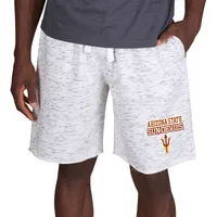 Concepts Sport Men's Arizona State Sun Devils White Alley Fleece Shorts