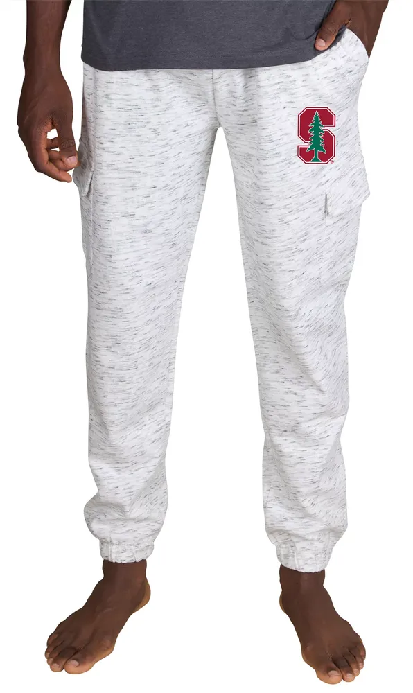 Concepts Sport Men's Stanford Cardinal White Alley Fleece Pants