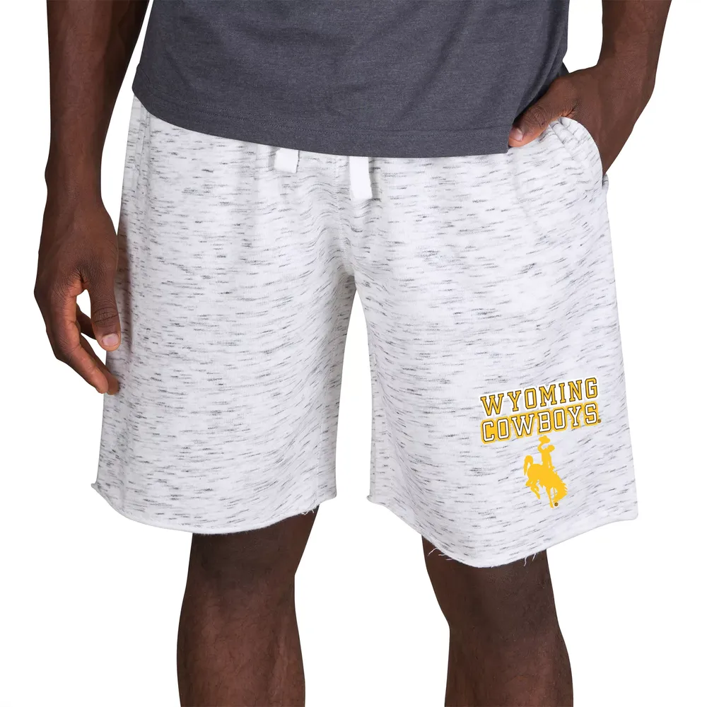 Concepts Sport Men's Wyoming Cowboys White Alley Fleece Shorts