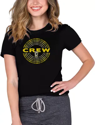 Concepts Sport Women's Columbus Crew Marathon Knit Black T-Shirt