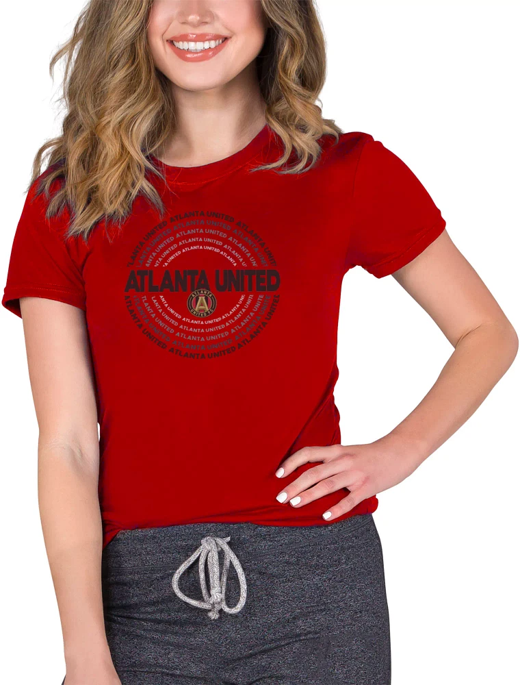 Concepts Sport Women's Atlanta United Marathon Knit Red T-Shirt