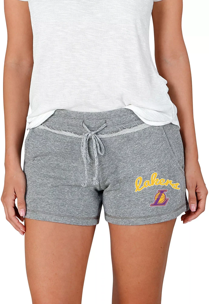 Concepts Sport Women's Los Angeles Lakers Grey Terry Shorts