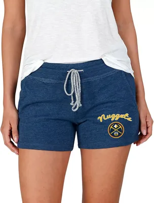 Concepts Sport Women's Denver Nuggets Navy Terry Shorts