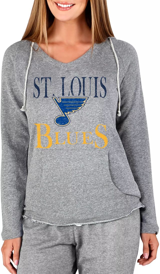Concepts Sport Women's St. Louis Blues Marathon Knit Long Sleeve T-Shirt, Large, Blue