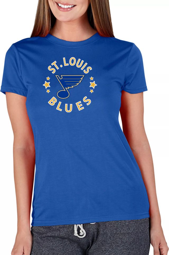 Dick's Sporting Goods NHL Men's St. Louis Blues Royal Logo Tri-Blend T-Shirt