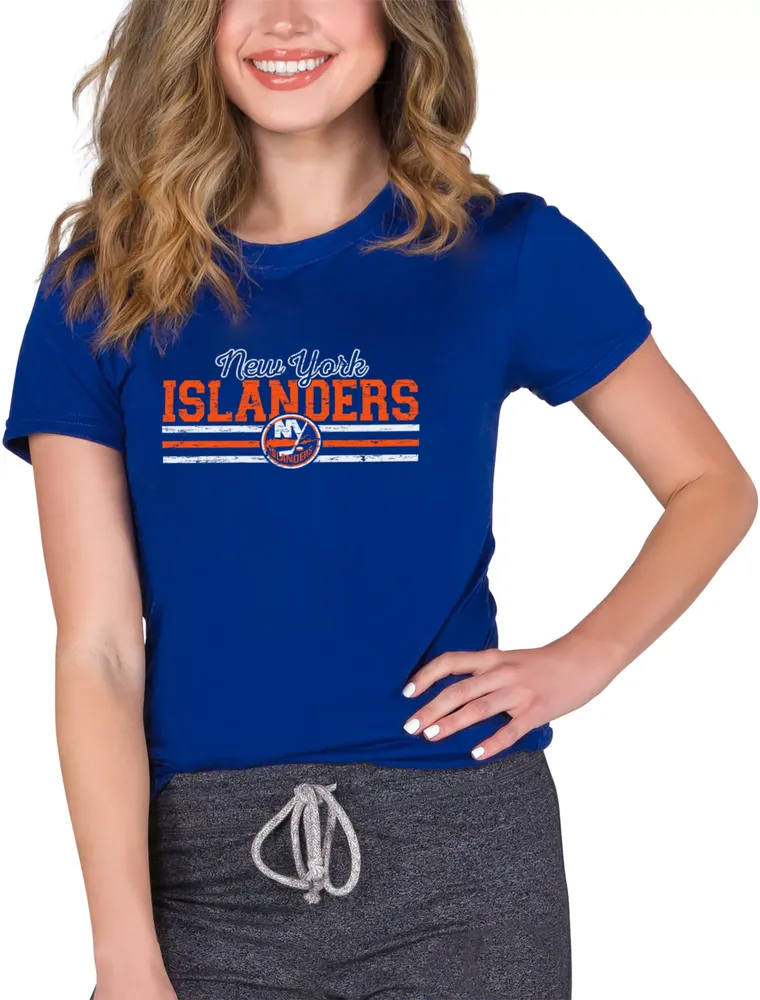 Concepts Sport Women's New York Islanders Marathon Blue T-Shirt