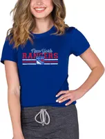 Concepts Sport Women's New York Rangers Marathon Blue T-Shirt