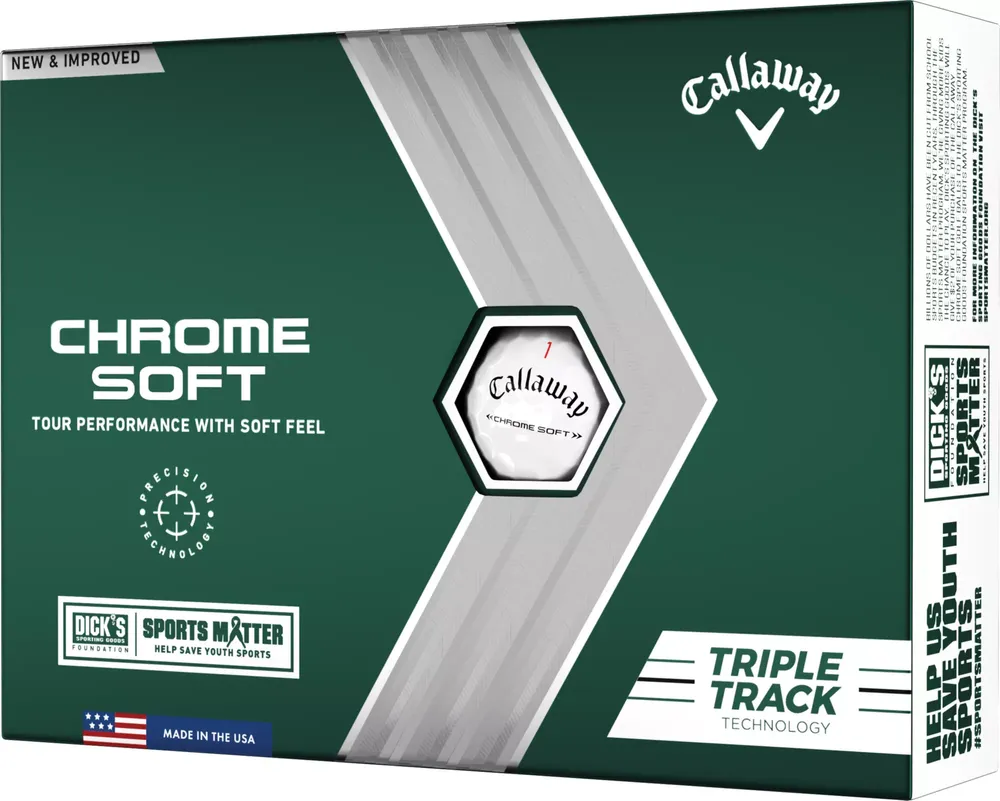 Callaway 2022 Chrome Soft Triple Track Sports Matter Golf Balls