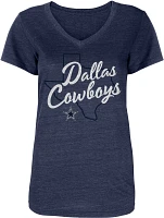 Dallas Cowboys Women's Antonia Navy T-Shirt