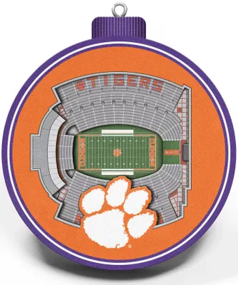 YouTheFan Clemson Tigers 3D StadiumView Ornament