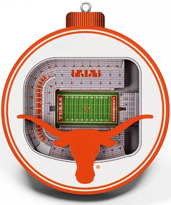 YouTheFan Texas Longhorns 3D StadiumView Ornament