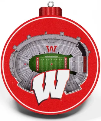 YouTheFan Wisconsin Badgers 3D StadiumView Ornament