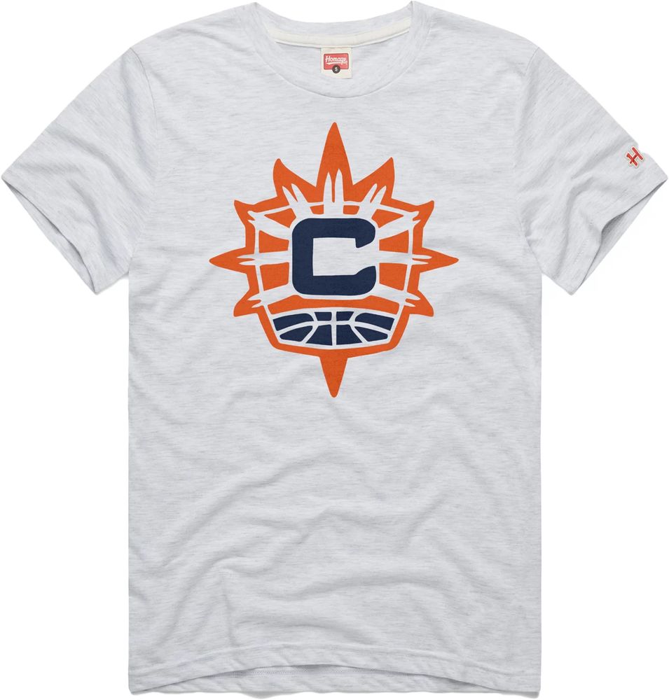 Homage Adult Connecticut Sun Grey Logo T-Shirt