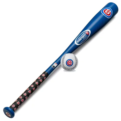 SweetSpot Baseball Chicago Cubs 32” Senior Bat and Spaseball Combo