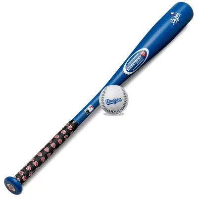 SweetSpot Baseball Los Angeles Dodgers 32” Senior Bat and Spaseball Combo