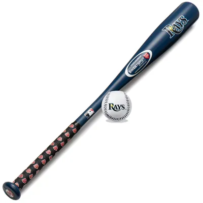 SweetSpot Baseball Tampa Bay Rays 32” Senior Bat and Spaseball Combo
