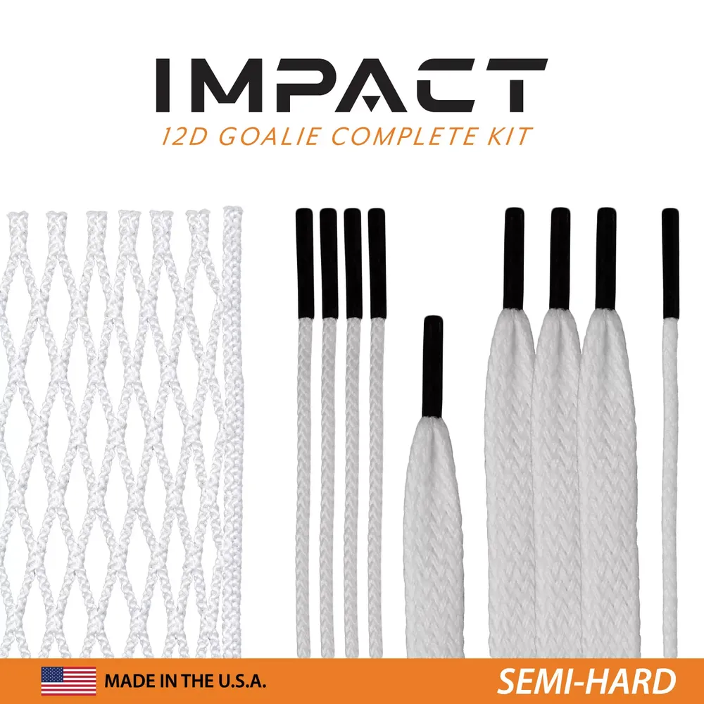 ECD Impact Lacrosse Goalie Semi-Hard Mesh Complete Kit