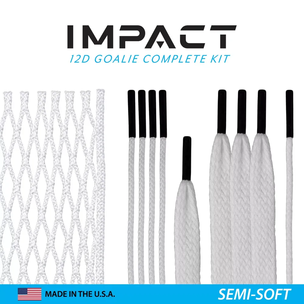 ECD Impact Lacrosse Goalie Semi-Soft Mesh Complete Kit