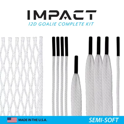 ECD Impact Lacrosse Goalie Semi-Soft Mesh Complete Kit