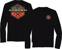 Great State Clothing Men's Auburn Tigers Black Whiskey Label Long Sleeve T-Shirt