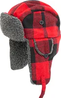 Eskimo Youth Plaid Alaskan Fur Hat