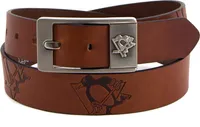 Eagles Wings Men's Pittsburgh Penguins Leather Belt