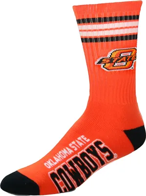 For Bare Feet Oklahoma State Cowboys 4-Stripe Deuce Socks