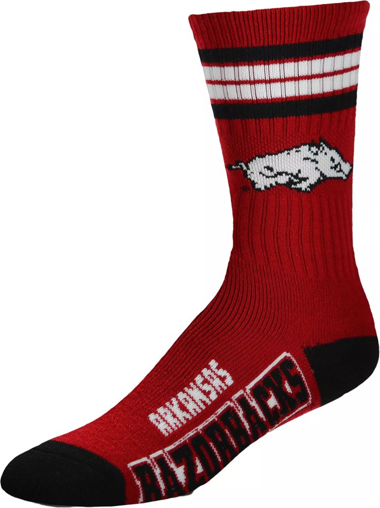 For Bare Feet Youth Chicago Bears 4-Stripe Deuce Crew Socks