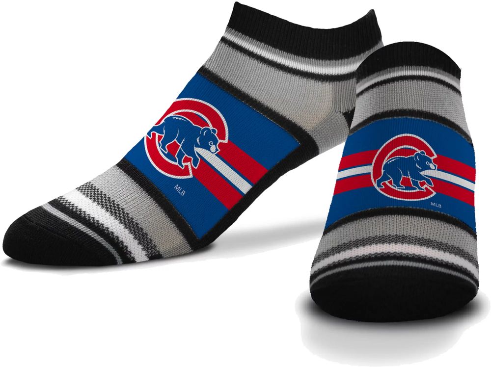 For Bare Feet Chicago White Sox Black 4 Stripe Deuce Crew Socks