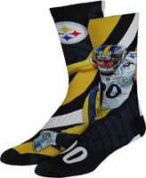 For Bare Feet Pittsburgh Steelers 4-Stripe Deuce Socks