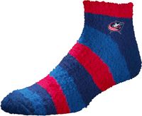 For Bare Feet Columbus Blue Jackets Rainbow II Cozy Socks