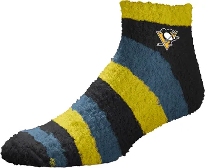 For Bare Feet Pittsburgh Penguins Rainbow II Cozy Socks