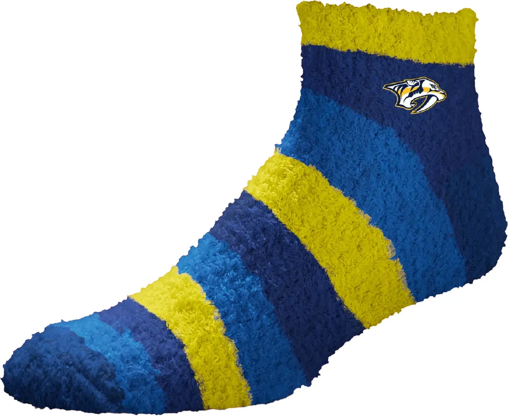 For Bare Feet Nashville Predators Rainbow II Cozy Socks