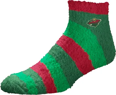 For Bare Feet Minnesota Wild Rainbow II Cozy Socks