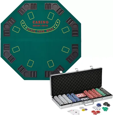 Fat Cat Poker-Blackjack Table with 500 Count Poker Set