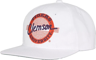 The Game Men's Clemson Tigers White Circle Adjustable Hat