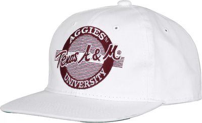 The Game Men's Texas A&M Aggies White Circle Adjustable Hat