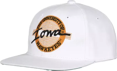 The Game Men's Iowa Hawkeyes White Circle Adjustable Hat
