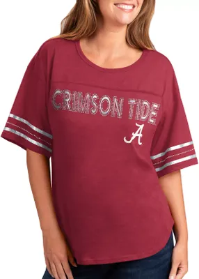 G-III For Her Women's Alabama Crimson Tide Crimson Extra Point T-Shirt