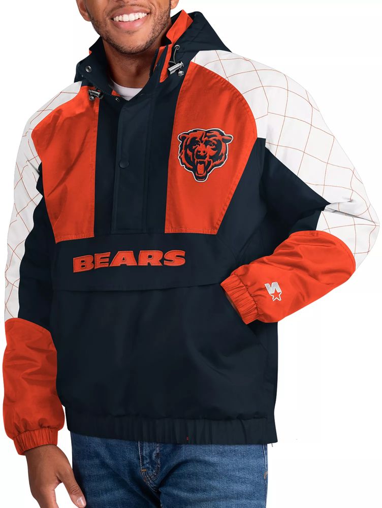 Dick's Sporting Goods G-III Women's Chicago Bears Confetti Navy/Orange  Track Jacket
