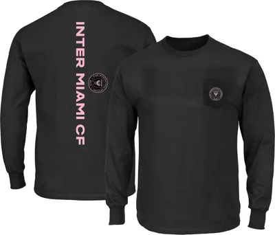 MLS Big & Tall Inter Miami CF One Pocket Black Sleeve Shirt