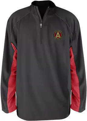 MLS Big & Tall Atlanta United FC 1/4 Zip Black Quarter-Zip Pullover Shirt