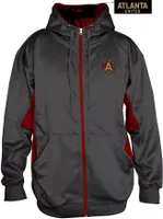 MLS Big & Tall Atlanta United Black Fleece Full-Zip Hoodie