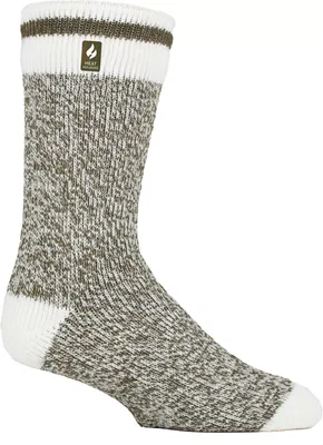 Heat Holders Men's Jeffrey Block Twist Crew Socks