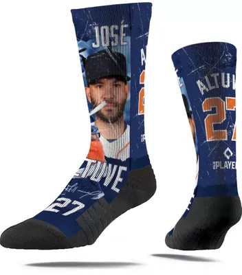 Strideline Houston Astros José Altuve #27 Montage Crew Socks
