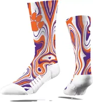 Strideline Clemson Tigers Oil Slick Crew Socks