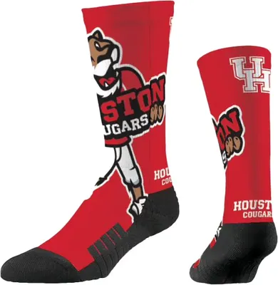 Strideline Houston Cougars Mascot Crew Socks