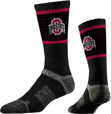 Strideline Ohio State Buckeyes Logo Crew Socks